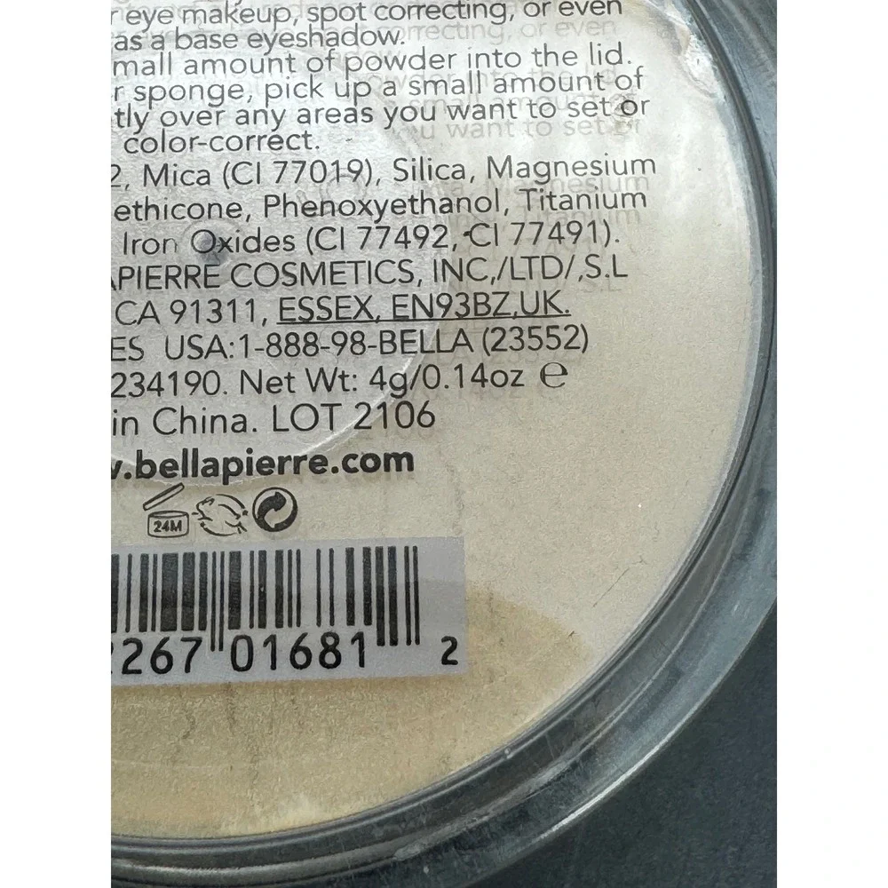 Bellápierre Banana Setting Powder Original Light 4g Color Correcting New